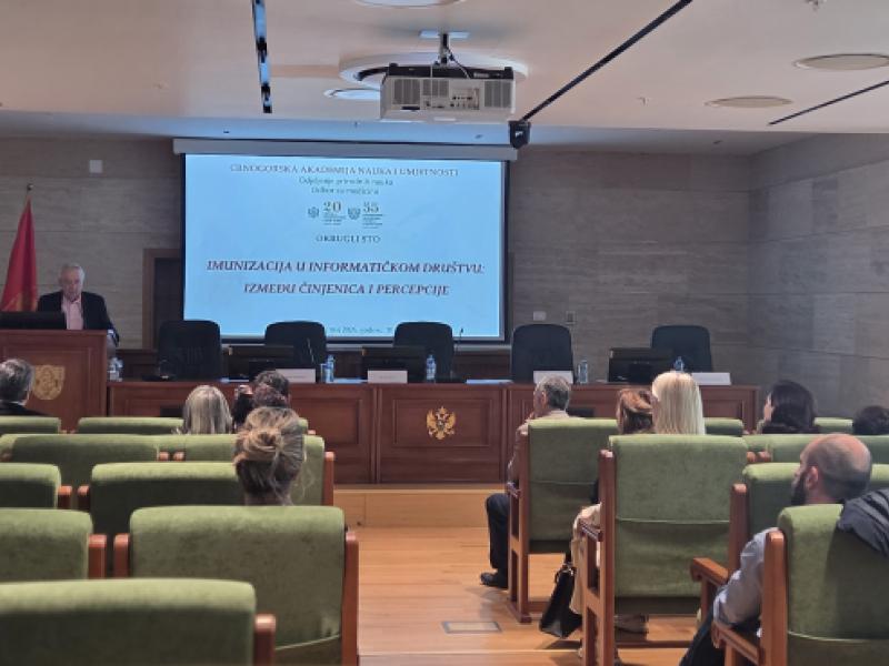 Održan Okrugli sto ,,Imunizacija u informatičkom društvu: između činjenica i percepcije”