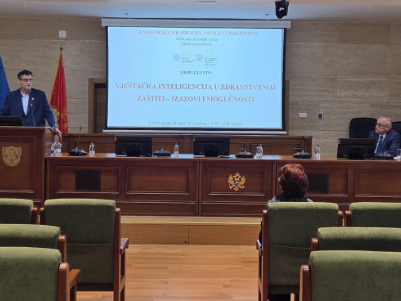 Održan Okrugli sto ,,Vještačka inteligencija u zdravstvenoj zaštiti – izazovi i mogućnosti“