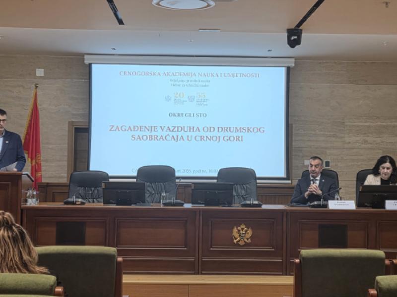 Održan Okrugli sto ,,Zagađenje vazduha od drumskog saobraćaja u Crnoj Gori“