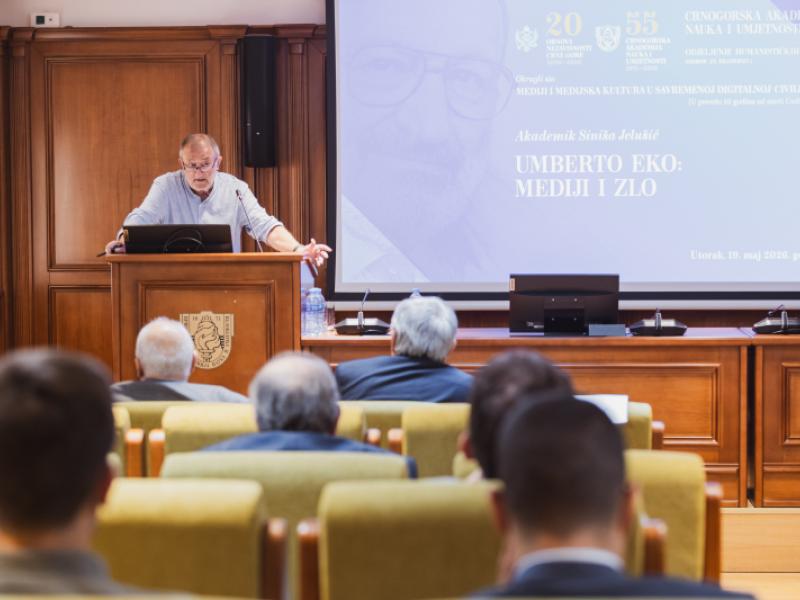 Održan Okrugli sto „Mediji i medijska kultura u savremenoj digitalnoj civilizaciji (u povodu 10 godina od smrti Umberta Eka)”