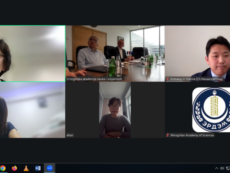Održan onlajn sastanak predstavnika CANU i Mongolske akademije nauka