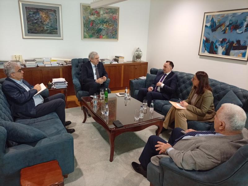 Održan sastanak predstavnika CANU sa koordinatorom za obrazovanje, nauku i inovacije Berlinskog procesa Lučianom Bružanom