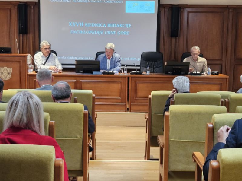 Održana XXVII sjednica Redakcije „Enciklopedije Crne Gore”