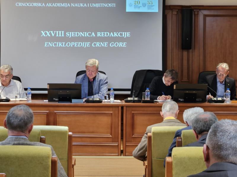 Održana XXVIII sjednica Redakcije „Enciklopedije Crne Gore”