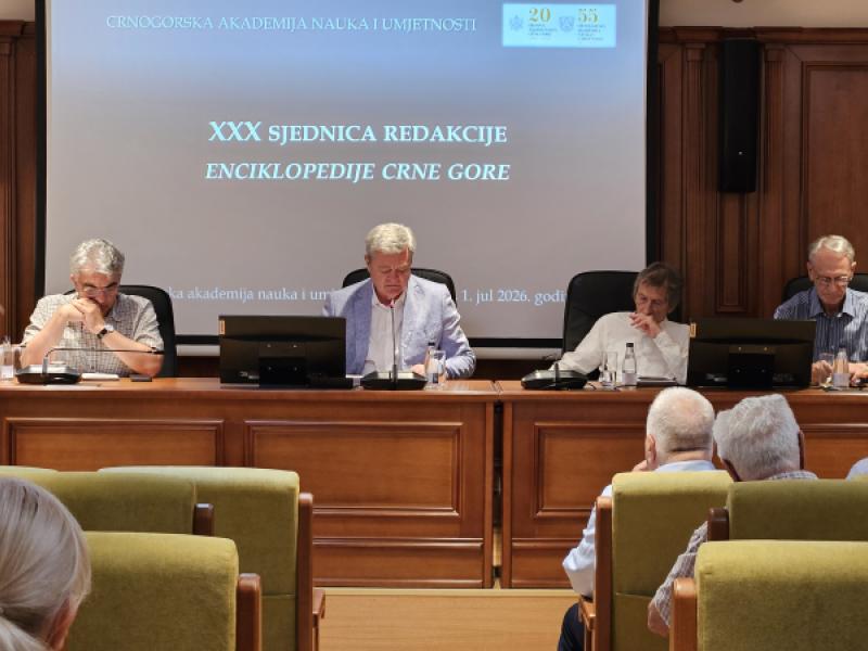 Održana XXX sjednica Redakcije Enciklopedije Crne Gore
