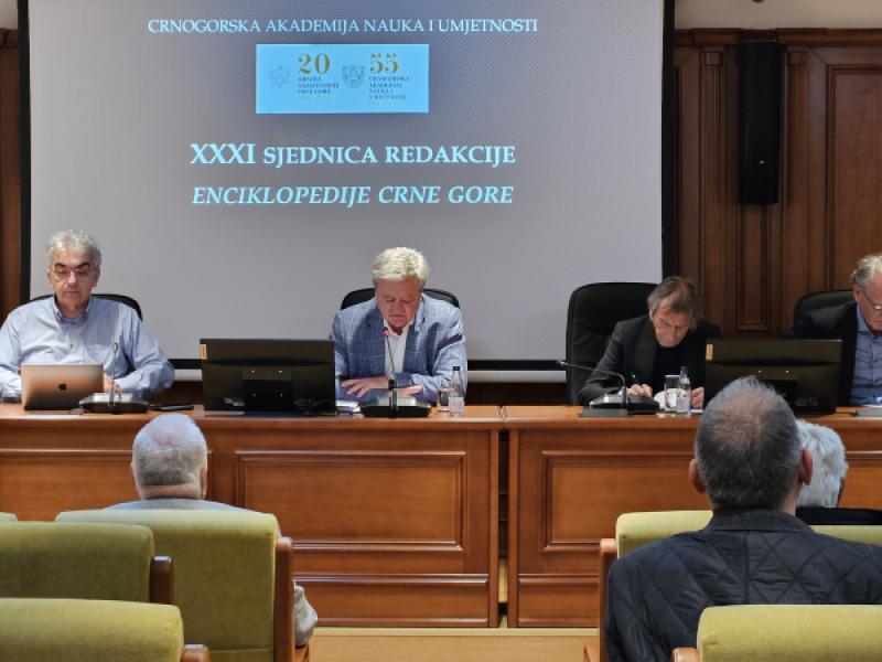 Održana XXXI sjednica Redakcije „Enciklopedije Crne Gore”